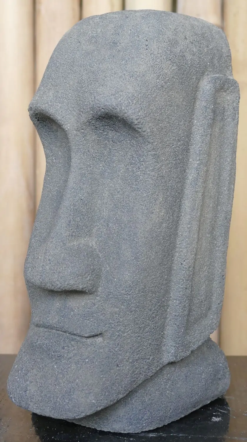  Product image 3 of the product “Tiki head, shape stone / carved, handmade, in the sizes from 13cm to 75cm, Antique finish ”